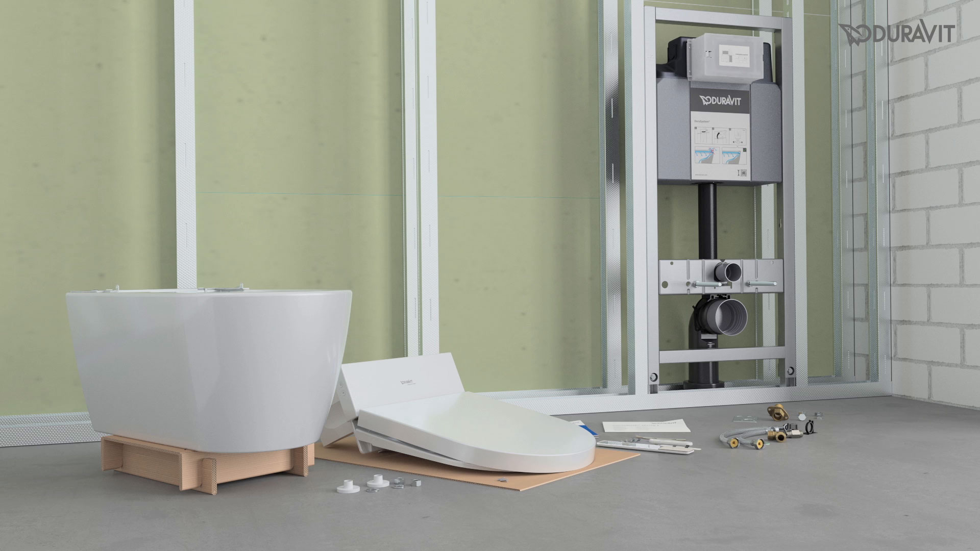 3D Animation - DURAVIT SensoWash® Starck f Installation