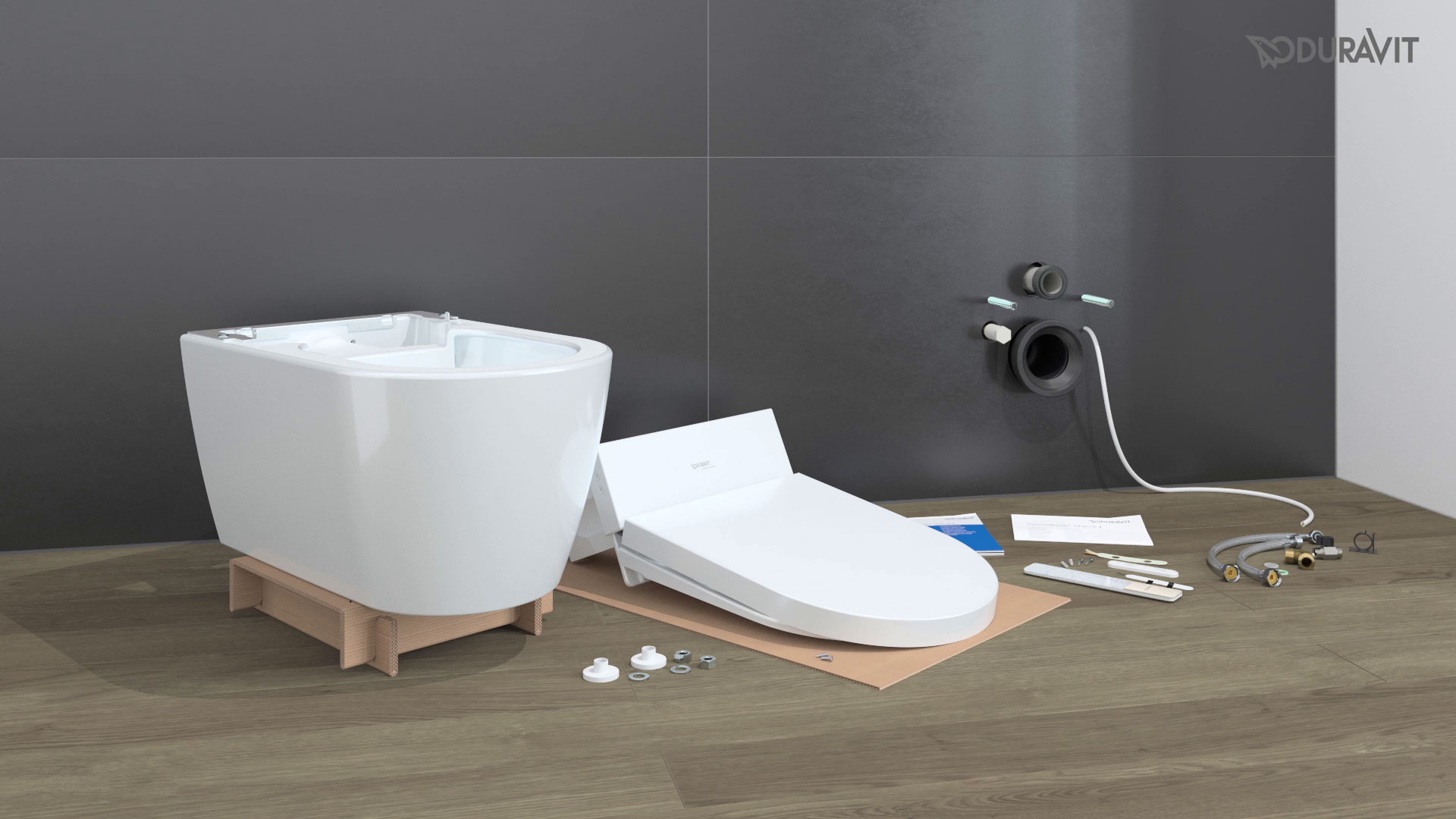 3D Animation - DURAVIT SensoWash® Starck f Installation